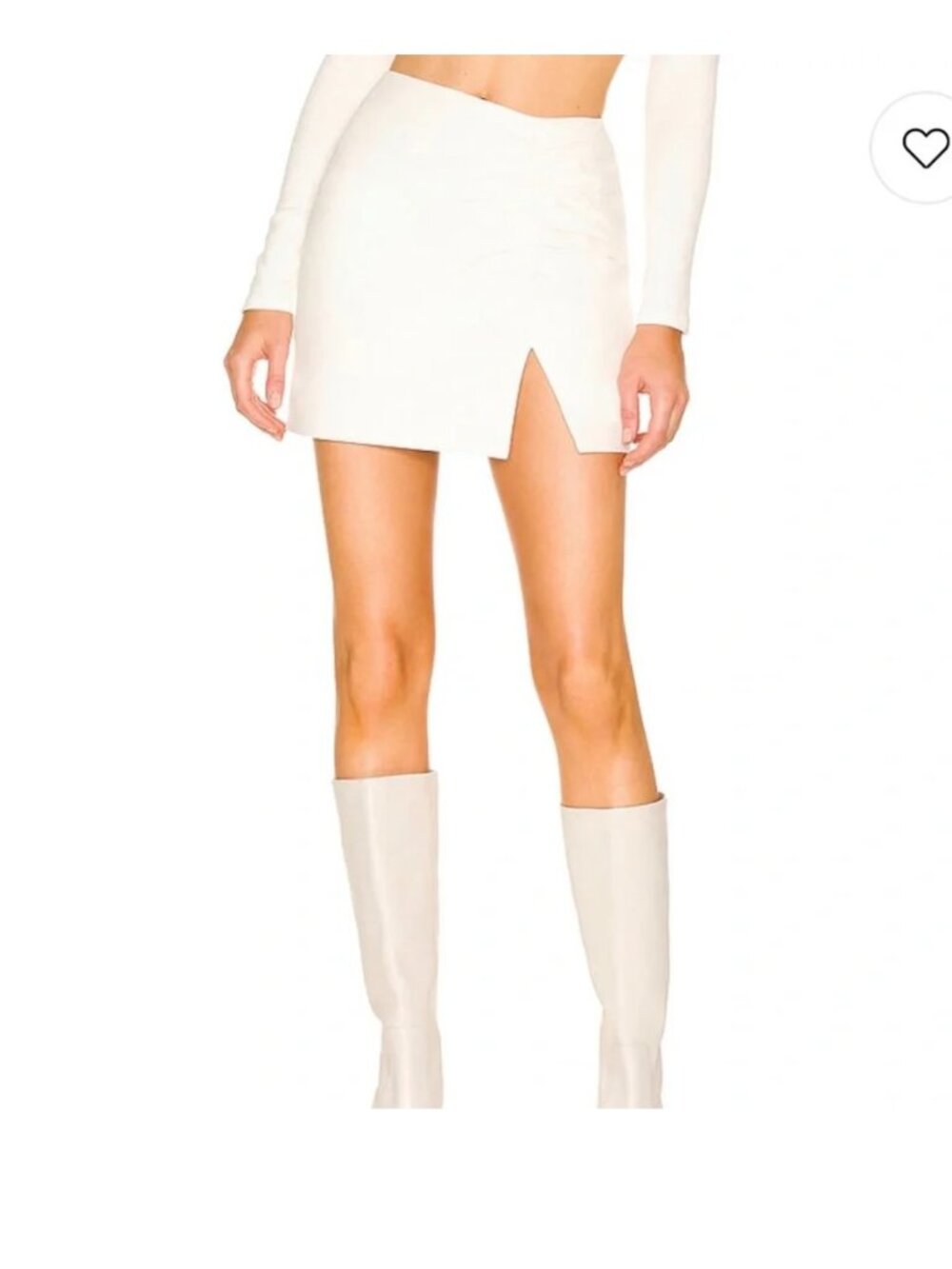 Lovers and Friends Kyro White Lamb Skirt XS